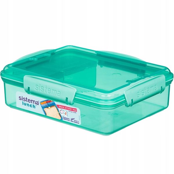 ŚNIADANIÓWKA POJEMNIK lunchbox z Przegródkami snack duo 975ml to-go Sistema zdjęcie 2