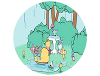 Opłatek na tort Pusheen