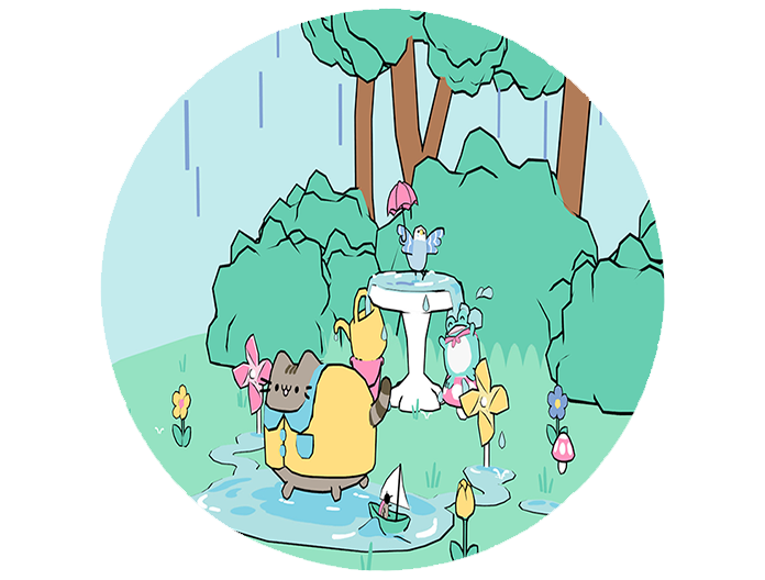 Opłatek na tort Pusheen zdjęcie 1