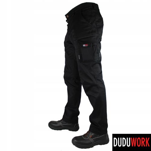 SPODNIE ROBOCZE BHP DuduWork Czarne Elastyczne 60 na Arena.pl