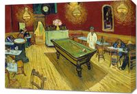 Obraz 70x50cm The Night Café, Van Gogh Vintage do Salonu