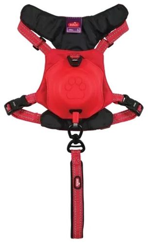 Szelki dla psa z wbudowaną smyczą automatyczną Zolux Easyride S czerwone na Arena.pl