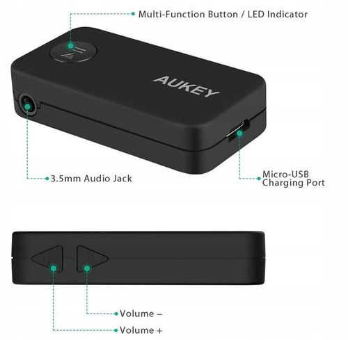 BEZPRZEWODOWY ODBIORNIK NADAJNIK TRANSMITER BLUETOOTH JACK Aukey BR-C2 na Arena.pl