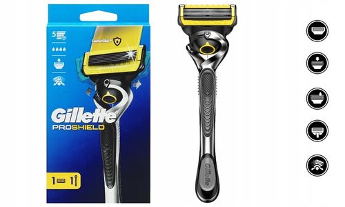 GILLETTE FUSION 5 PROSHIELD MASZYNKA DO GOLENIA Rączka 1 WKŁAD Flexball na Arena.pl