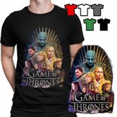 KOSZULKA T-SHIRT MĘSKI WZORY DO WYBORU - GRA O TRON GAME OF THRONES - L