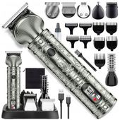 WIELOFUNKCYJNY TRYMER GOLARKA MASZYNKA DO STRZYŻENIA LCD XXL USB 16W1