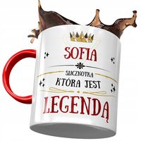 Kubek Czerwony Dla Sofii Koleżanki Na Prezent Z Nadrukiem Ze Zdjęciem