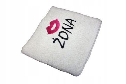 Bawełniane ręczniki haft komputerowy TANIO logo na Arena.pl