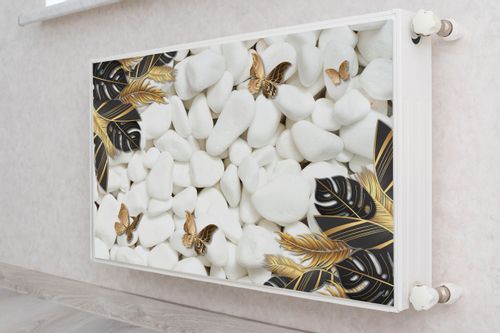Osłona MAGNETYCZNA Grzejnika Kamyki Abstrakcja Liście 110cm x 60cm na Arena.pl