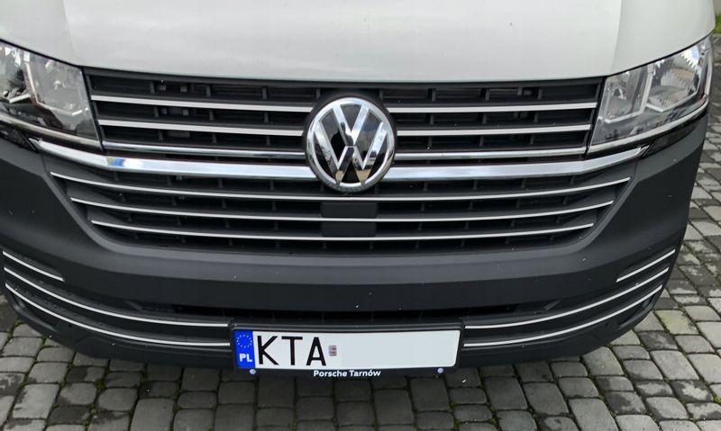 VW T6 Transporter - Listwy CHROM na Grill Atrapę zdjęcie 1