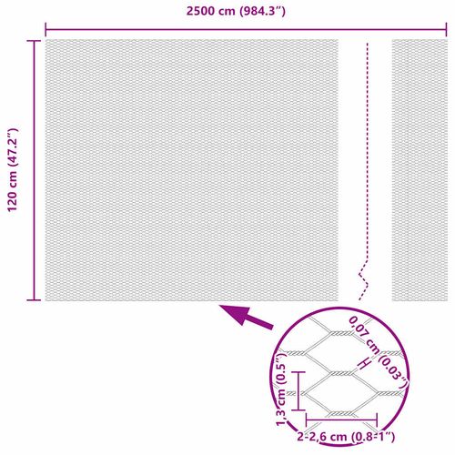 Ogrodzenie z słupkami Zielony 1.2 x 25 m Stal na Arena.pl