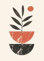 Plakat 20,5x28,4cm Roślinna Sztuka