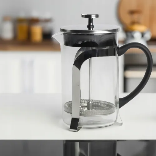 DZBANEK Z ZAPARZACZEM DO KAWY HERBATY ZIÓŁ STALOWY 800 ML FRENCH PRESS na Arena.pl