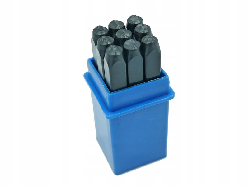 NUMERATOR NUMERATORY ZNACZNIKI LITERY + CYFRY 8MM STEMPLE DO NABIJANIA STAL zdjęcie 2