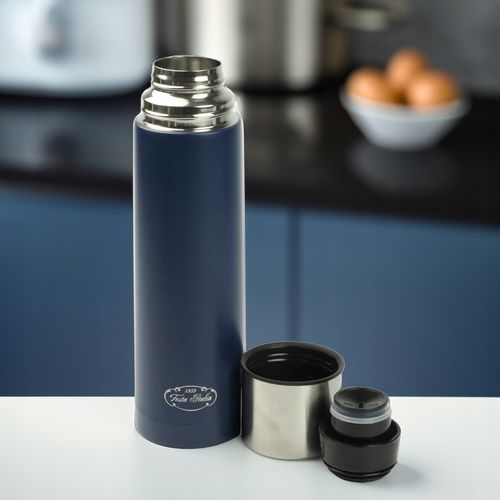 TERMOS GRANATOWY TERMICZNY 750ML STAL NIERDZEWNA BIDON NA GORĄCE NAPOJE na Arena.pl