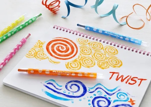 Faber-Castell 24 Twistable Wax Crayons na Arena.pl