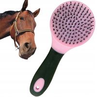Szczotka York Axel do grzywy i ogona konia RÓŻOWO-SZARA