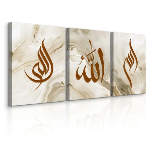Obrazy Do Salonu Set Abstrakcja Marmur Islamskie Znaki Glamour 90cm x 40cm na Arena.pl