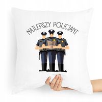 Poduszka Dla Policjanta Policjantki Najlepszy Z Nadrukiem Ze Zdjęciem