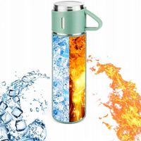 PROFESJONALNY TERMOS PRÓŻNIOWY Z KUBKIEM 3 kubki ORYGINALNY PREZENT 500ml
