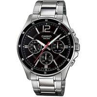 Zegarek Męski Casio MULTIFUNCTION CALENDAR - BLACK Czarny Srebrzysty (Ø 43,