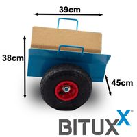 19187 Składany wózek transportowy Bituxx do przewozu płyt GK OSB MDF