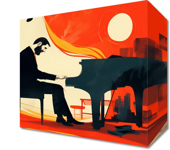 Obraz 20x20cm Pianista zdjęcie 1