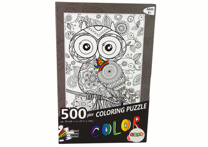 Puzzle Do Kolorowania 500 Elementów Sowa zdjęcie 3