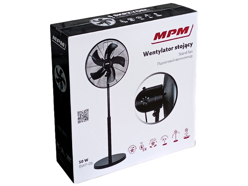 Wiatrak - Wentylator podłogowy MPM BWP-06 - 50W zdjęcie 1