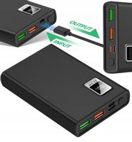 POWERBANK 10000mAh 22,5W SZYBKI 2x USB/USB-C MOCNY POWERBANK PODRÓŻNY