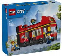 60407 - lego city - czerwony, piętrowy autokar