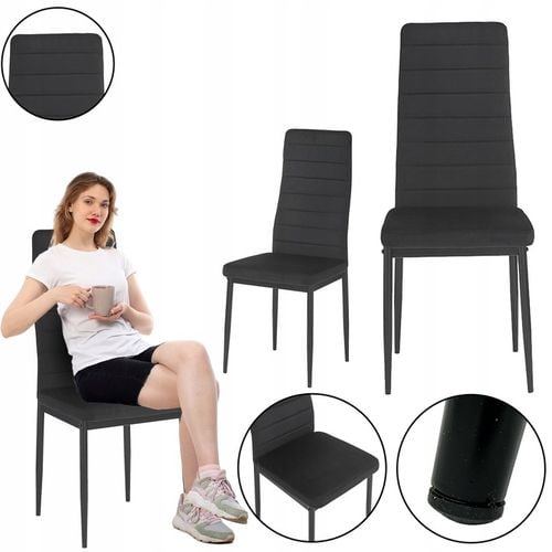 KRZESŁO PIKOWANE WELUR SALON JADALNIA KUCHNIA WYSOKIE MARK KT118 na Arena.pl