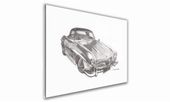 OBRAZ NA SZKLE PROSTOKĄTNY - Niemcy - Mercedes 300 SC - 1958