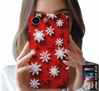 ETUI DO IPHONE XR - PŁATKI ŚNIEGU, ŚNIEG, GWIAZDKI, ŚWIĘTA