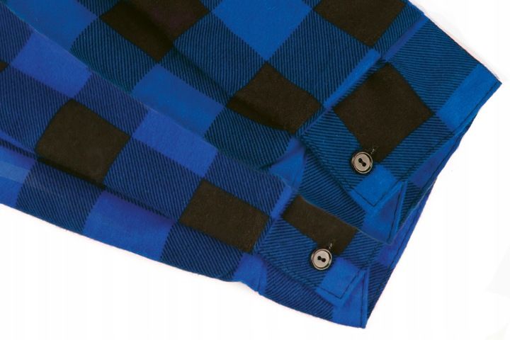 KOSZULA FLANELOWA ROBOCZA NIEBIESKA XL zdjęcie 6