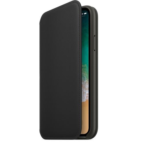 Apple iPhone X Leather Folio - Black na Arena.pl