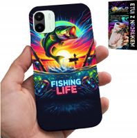 ETUI DO XIAOMI REDMI A1 - WZORY WĘDKARSKIE RYBY POŁÓW WĘDKA PLECKI