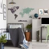 Naklejka Mapa Świata DK333 XL