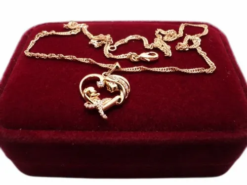 Złoty łańcuszek naszyjnik stal chirurgiczna na Arena.pl