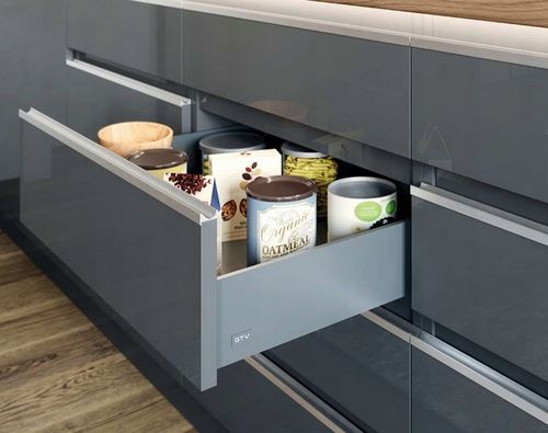 Szuflada GTV Axis PRO antracyt Bardzo Wysoka 500 H199 L500 199 3D 40kg na Arena.pl