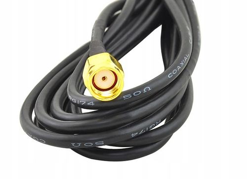 ANTENA 12dBi ROUTER LTE HUAWEI RP-SMA do kamery falownika DOOKÓLNA z kablem na Arena.pl