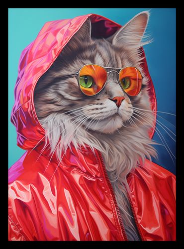 Plakat 20,5x28,4cm Kot w Stylu na Arena.pl