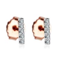 Złote kolczyki Staviori z diamentem