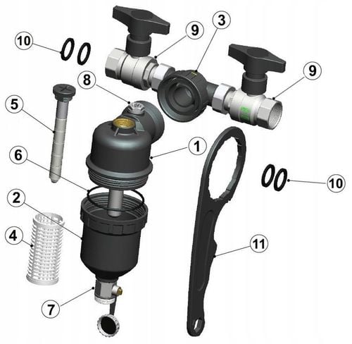 X-HOME FILTR MAGNETYCZNY 3/4" DN25 SEPARATOR ZANIECZYSZCZEŃ ODMULNIK C.O. na Arena.pl