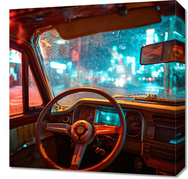 Obraz 50x50cm Nocny Kierowca zdjęcie 1