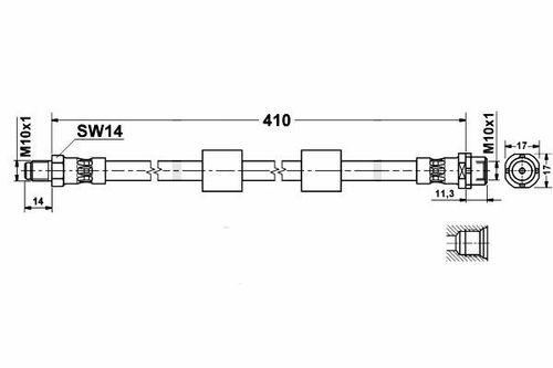 BMW E39 - Zestaw Przewodów Hamulcowych Teflonowych W Oplocie Stalowym na Arena.pl