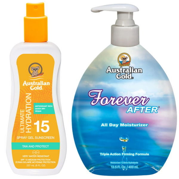 Australian Gold Żel W Sprayu Z Filtrem SPF15 + Forever After 400ml zdjęcie 1