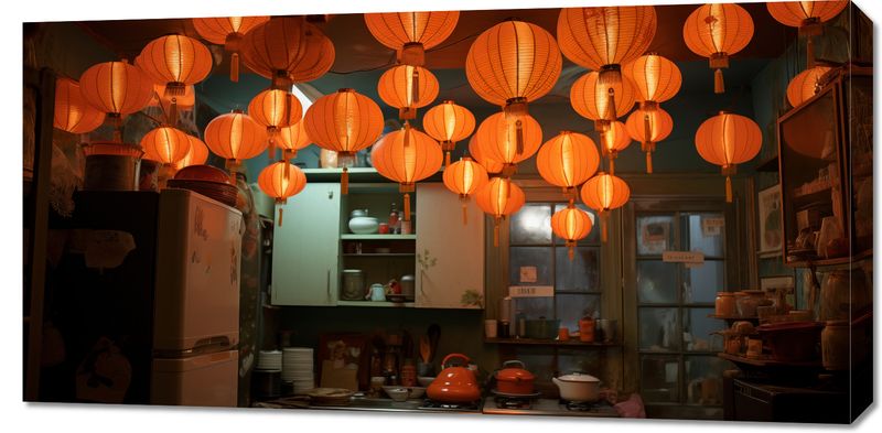 Obraz 100x50cm W Blasku Lampionów zdjęcie 1