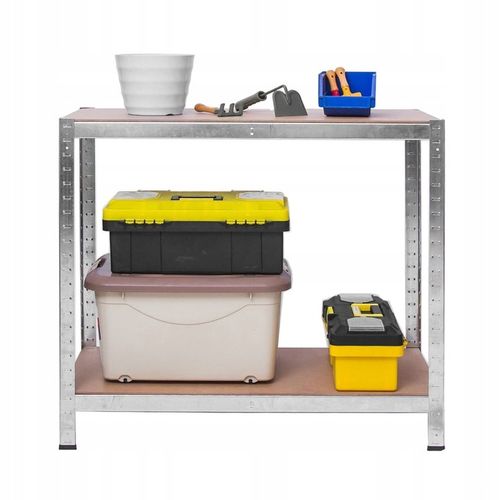 Regał MAGAZYNOWY metalowy DO GARAŻU piwnicy 174x80x40 cm max 700kg 4 na Arena.pl