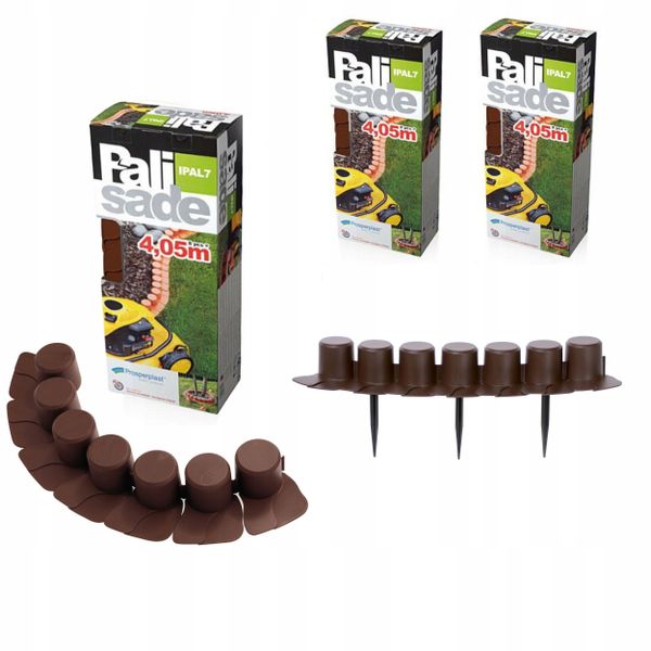 Palisada ogrodowa z kołnierzem IPAL7 12m Płotek zdjęcie 1